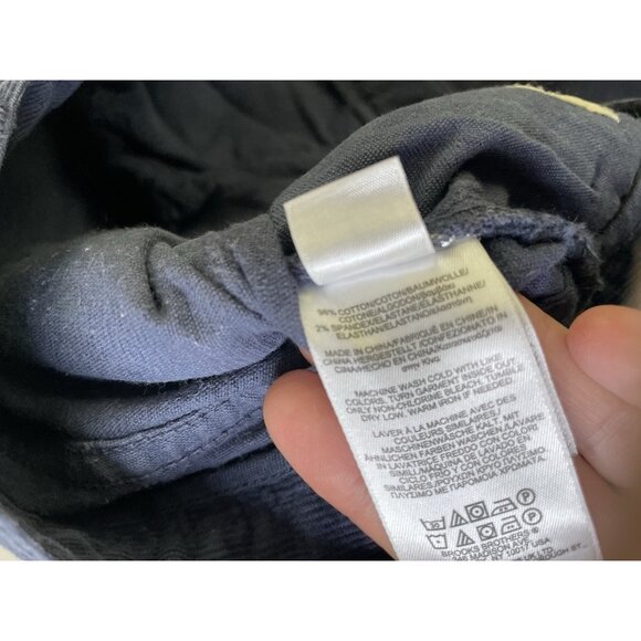 Brooks brothers pants Mens Red fleece Corduroy flat front straight Navy 31x30 - Picture 5 of 8